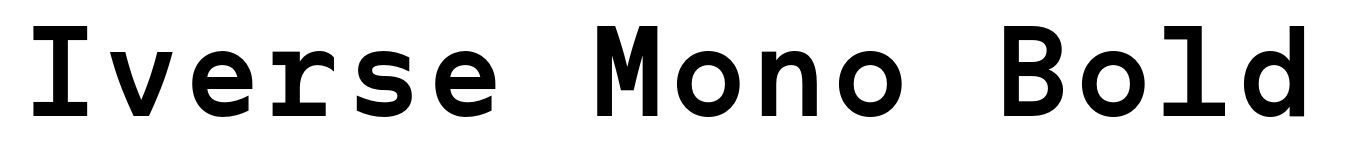 Iverse Mono Bold